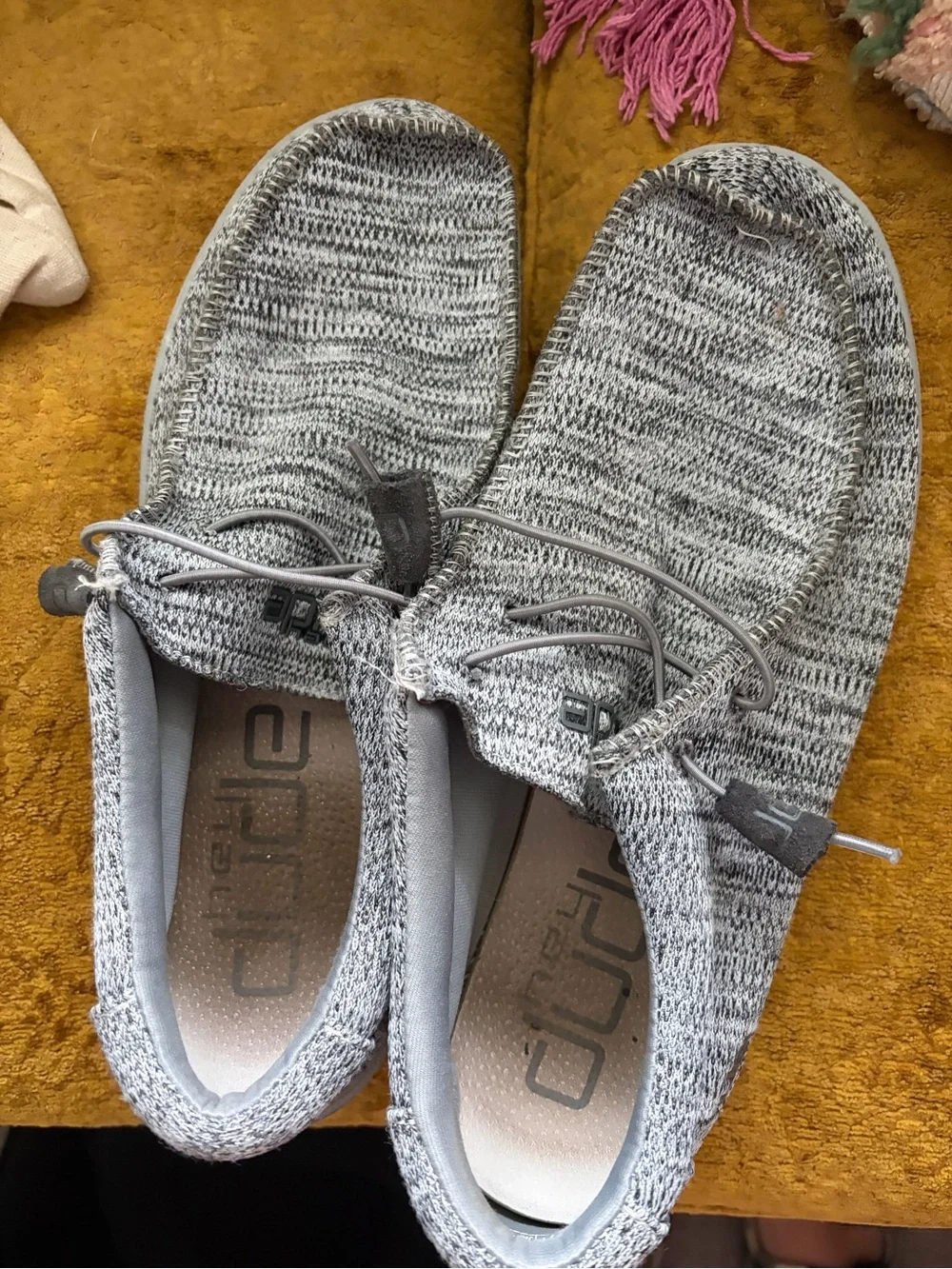 Hey Dude Gray Wally slip on Sox